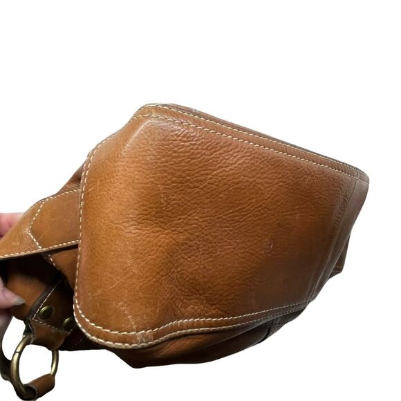 Fossil Satchel Handbag Vintage ZB9570 Womens Brown Leather Double Handles - Picture 4 of 16